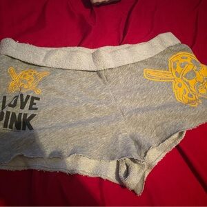 Victoria Secret PINK Pittsburgh Pirates grey shorts size small S